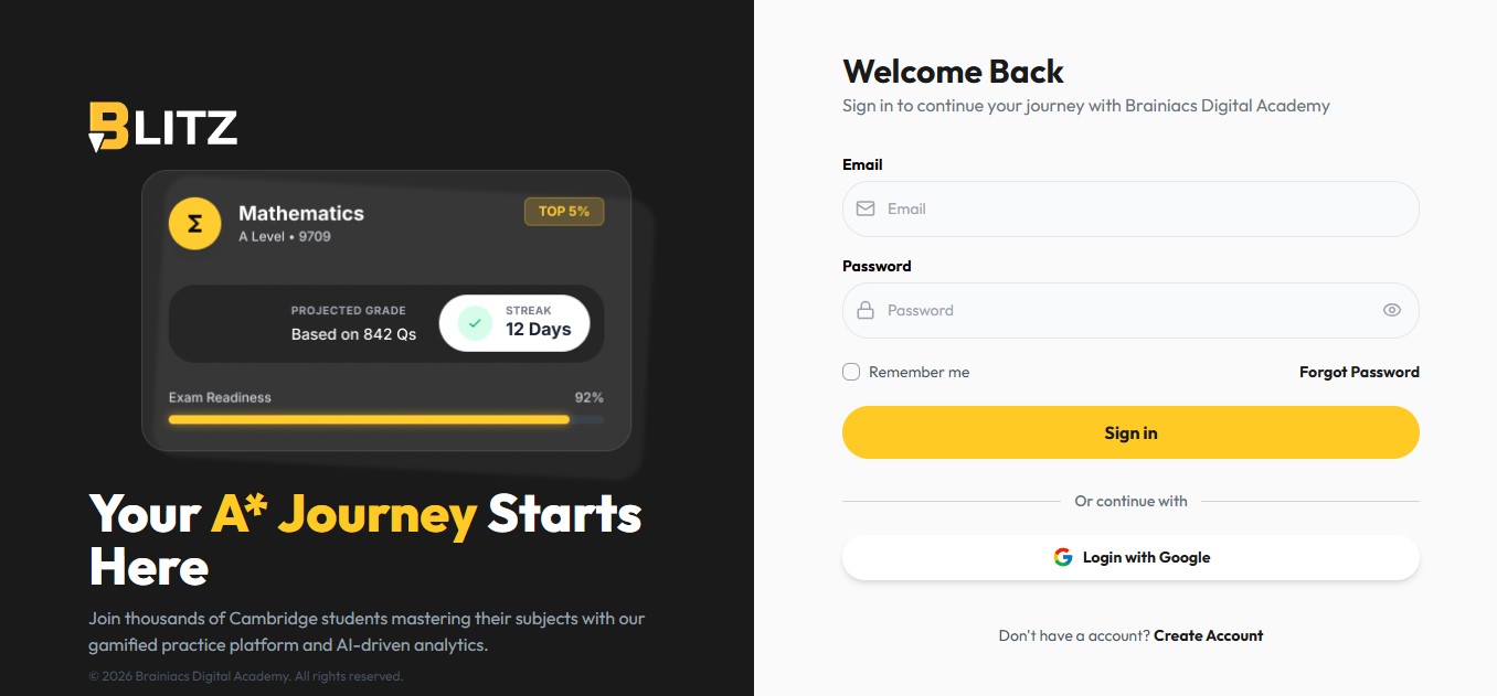 Blitz — Online Education